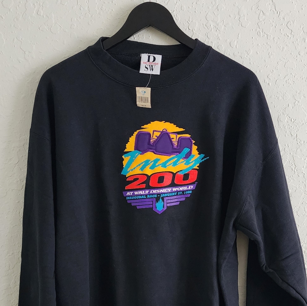 Vintage Walt Disney World Indy 200 Race Crewneck Sweater